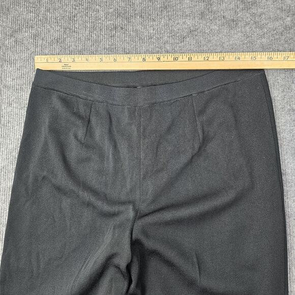 Ming Wang Pants Womens Large Black Pull On Straight Leg Classic Career Timeless - Picture 4 of 7
